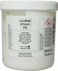 Lukas Studio Plastic Pot Vopsea cu ulei Alb Titanium 500 ml 1 buc (702080500)