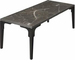 tectake Rattan asztal Foggia 196x87x76cm (4276643)