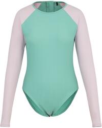 SoulCal Дамски бански костюм SoulCal Long Sleeve Swimsuit Womens - Pink Green