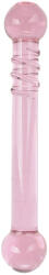 Passion Labs Dildo Double Pink, Sticla Premium, Roz, 19.3 cm, Passion Labs, Glass Series Dildo