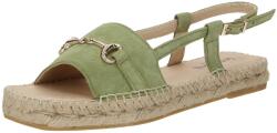 espadrij l´originale Sandale cu baretă verde, Mărimea 38