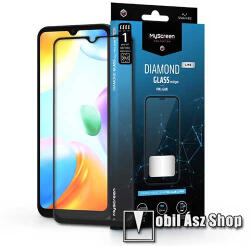 MyScreen Xiaomi Redmi 10C, MYSCREEN DIAMOND GLASS LITE EDGE üvegfólia, 9H, Teljes, Fekete (MD6750 DGLFG)