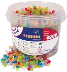 Playbox PlayBox: Kis méretű átlátszó fűzhető gyöngyök 5000db-os (2471926) - jatekshop