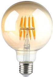 V-TAC Bec LED 8W, Filament, E27, G95, Amber, 2200K (7301-B)