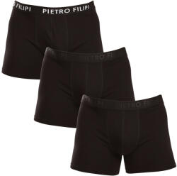 Pietro Filipi 3PACK Férfi boxeralsó Pietro Filipi fekete (3BCL005) L
