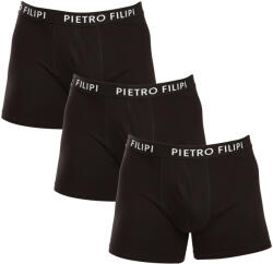 Pietro Filipi 3PACK Férfi boxeralsó Pietro Filipi fekete (3BCL002) XXL