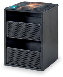 Cilek Taburet cu spatiu de depozitare pentru camera adolescenti, Colectia Dark Metal (20.52.1602.00)