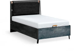 Cilek Pat cu tablie, cu spatiu de depozitare, Colectia Dark Metal (100x200 cm) (20.52.1705.00-20.52.1312.00)