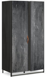 Cilek Dulapul cu 2 usi pentru camera adolescentilor, Colectia Dark Metal (20.52.1005.00)