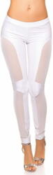  Amiatex Női leggingsz 74650 + Nőin zokni Gatta Calzino Strech, fehér, M/L