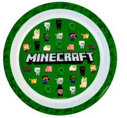 Minecraft Green műanyag lapostányér (EWA00022MC)