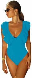 Self Collection Női egyrészes fürdőruha, világos kék, XL