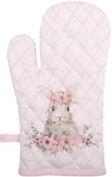 Clayre & Eef Set 2 manusi termice bumbac multicolor Iepuras 18x30 cm (FEB44-1)