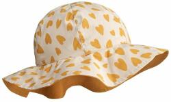 Liewood kifordítható gyerek sapka Amelia Reversible Sun Hat sárga - sárga 8-10 éveseknek
