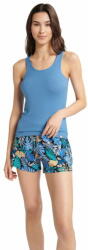  Henderson Női pizsama 40627 Baku + Nőin zokni Gatta Calzino Strech, világos kék, M