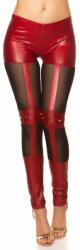  Amiatex Női leggingsz 74613 + Nőin zokni Gatta Calzino Strech, burgundi, M/L