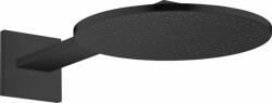 Hansgrohe ShowerSolutions cap de duș cu braț 30x30 cm rotund negru 35303670 (35303670)