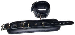 Mister B Essential Leather Lockable Ankle Restraints Black