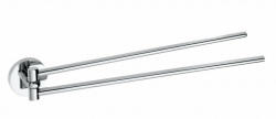 Bemeta Omega dupla törölközőtartó 55x55x420 mm, króm 104204191 (XR405)