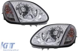 KITT Lightning Headlights suitable for Mercedes SLK R170 (04.1996-2004) Chrome (HLMBSLKR170C)