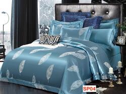 MaxMania Lenjerii de pat Jacquard Lux, 6 piese, cod SP04 Lenjerie de pat