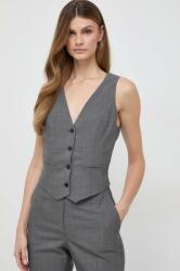 BOSS gyapjú mellény - szürke 38