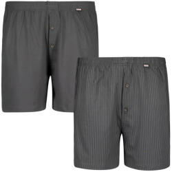 ADAMO boxeri pentru bărbați 129602 710 2pcs oversize Gri inchis 2XL