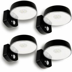 Ecolight 4x Napelemes homlokzati LED lámpa mozgásérzékelővel