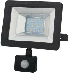  YRW20-WL76G, 20W, 6000K hidegfehér, 1900lm, IP54, Fekete, LED Reflektor, LED Fényvető mozgásérzékelővel