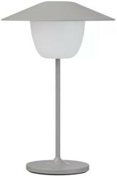 blomus Blomus ANI MINI hordozható asztali lámpa, 21 cm, LED, szatellitszürke, alumínium (67074)