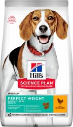 Hill's Hill' s Science Plan Canine Adult Perfect Weight Medium Chicken 12kg + Tickless Pet GRÁTISZ