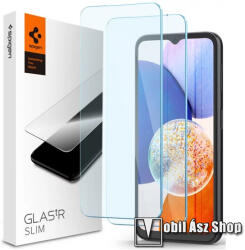 Spigen SAMSUNG Galaxy A15 4G, A15 5G, A25 5G, SPIGEN GLASTR SLIM üvegfólia, 2db, 0.2mm, 9H, Sík részre (AGL07447)