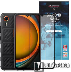MyScreen SAMSUNG Galaxy Xcover7 (SM-G556B/U1/DS), MYSCREEN DIAMOND GLASS EDGE üvegfólia, 9H, 0.33mm, Teljes, Fekete (MD8139TG DEFG BLACK)