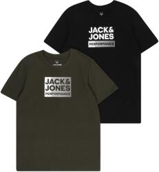 JACK & JONES Póló zöld, fekete, Méret 128