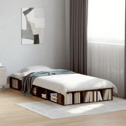 vidaXL füstös tölgy színű szerelt fa ágykeret 90 x 190 cm (3280528) - balena