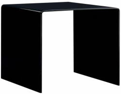 vidaXL fekete edzett üveg dohányzóasztal 50 x 50 x 45 cm 284723