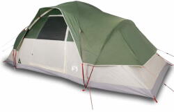 vidaXL 9 személyes zöld vízálló kupolás családi sátor 94563
