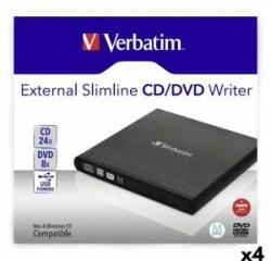 Verbatim Dispozitiv de Înregistrare Extern Verbatim Slimline CD/DVD Negru