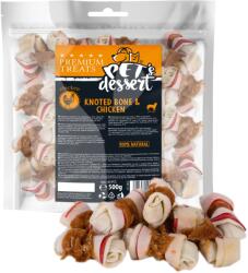  Pet's Dessert Pet's Dessert Dog Knoted Bone&Chicken, 500 g