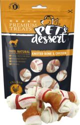  Pet's Dessert Pet's Dessert Dog Knoted Bone&Chicken, 80 g