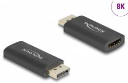 Delock DisplayPort 1.4 HDMI 2.1 Convertor Negru 6cm 61055 (61055)