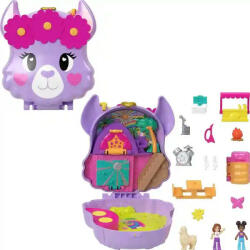 Mattel Polly Pocket lámás kemping játékkészlet (HKV33) - morzsajatekbolt