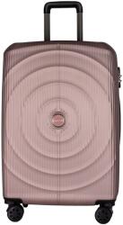 Francesco Ferellino Fossette nagy bőrönd, 76x50x31 cm, Púder rózsaszín (1FF010723L-092)