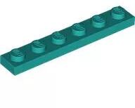LEGO® 3666c39 - LEGO sötét türkiz lap 1 x 6 méretű (3666c39)