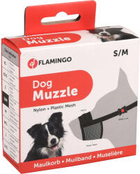 Flamingo szájkosár nylon S/M 23-28/37 cm - dogshop