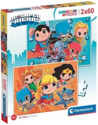 Clementoni Детски пъзел Clementoni от 2 x 60 части - DC Comics: Super Friends (21624) - ozone