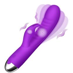 Mokko Toys Vibrator Daisy, 10 Moduri Vibratii, Triggering, Silicon, USB, Mov, 21 cm, Mokko Toys, Good Vibes Vibrator