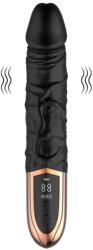 JGF Toys Vibrator Black Orchid, Ecran LCD, 12 Moduri Vibratii, Silicon, USB Magnetic, Negru, 23 cm, JGF Toys Vibrator