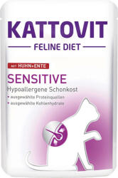 KATTOVIT Kattovit Sensitive csirke+kacsa 85g tasak