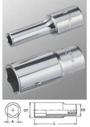 Genius Tools 427818 1/2"-os 6 lapú dugókulcs fej, hosszított kivitel, 18 mm (427818)
